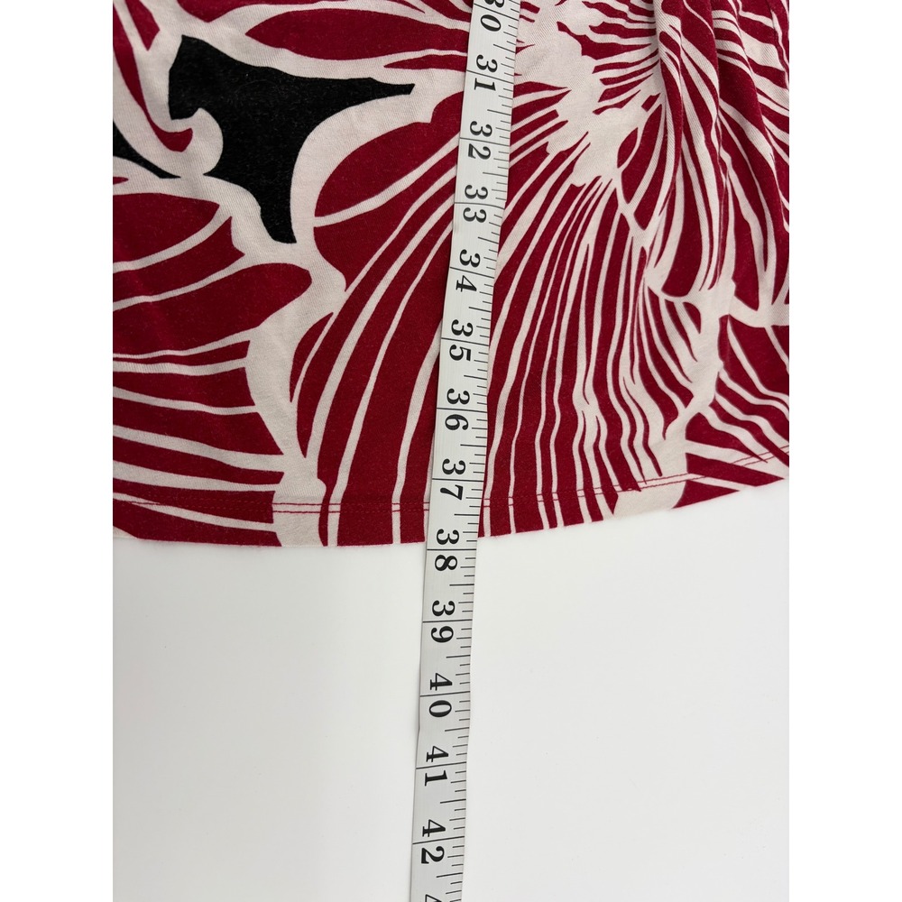 Tommy‎ Bahama Women's Large Floral Dress Red Black White Sleeveless Summer Beach - Picture 6 of 6